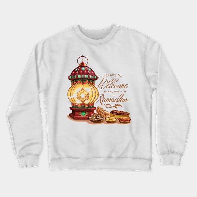 Ramadan Crewneck Sweatshirt by Roseyasmine